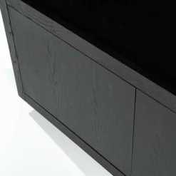 Eleonora Kabinet Helsinki 120x220cm 4-drs. - zwart