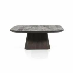 Eleonora Salontafel Aron vierkant 80x80 - bruin