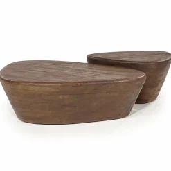 Eleonora Salontafel Mila 107x78x30 - bruin