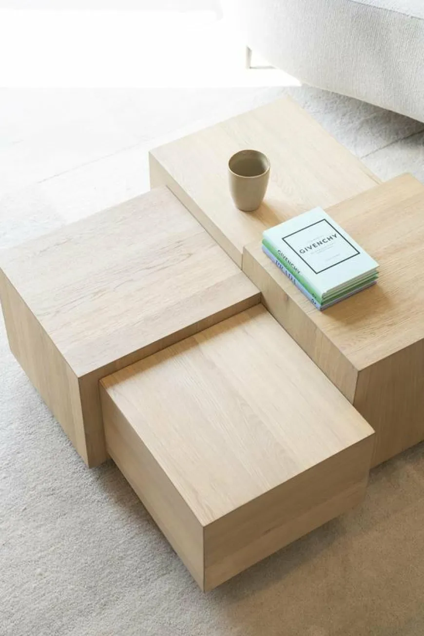 Eleonora Salontafel Quinten vierkant - naturel