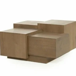 Eleonora Salontafel Quinten vierkant - bruin