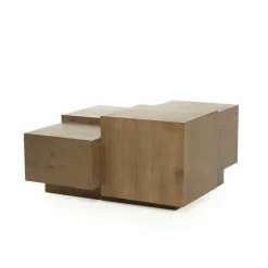 Eleonora Salontafel Quinten vierkant - bruin