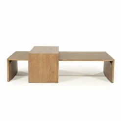 Eleonora Salontafel set Flo - lichtbruin