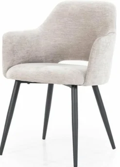 Eleonora Stoel Esmee met armleuning - beige Mellow