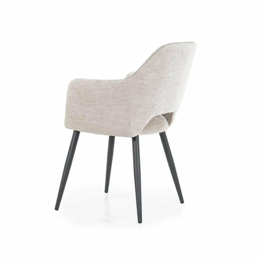 Eleonora Stoel Esmee met armleuning - beige Mellow