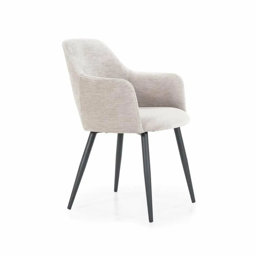 Eleonora Stoel Esmee met armleuning - beige Mellow