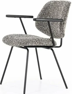 Eleonora Stoel Jon met arml - taupe Maywood