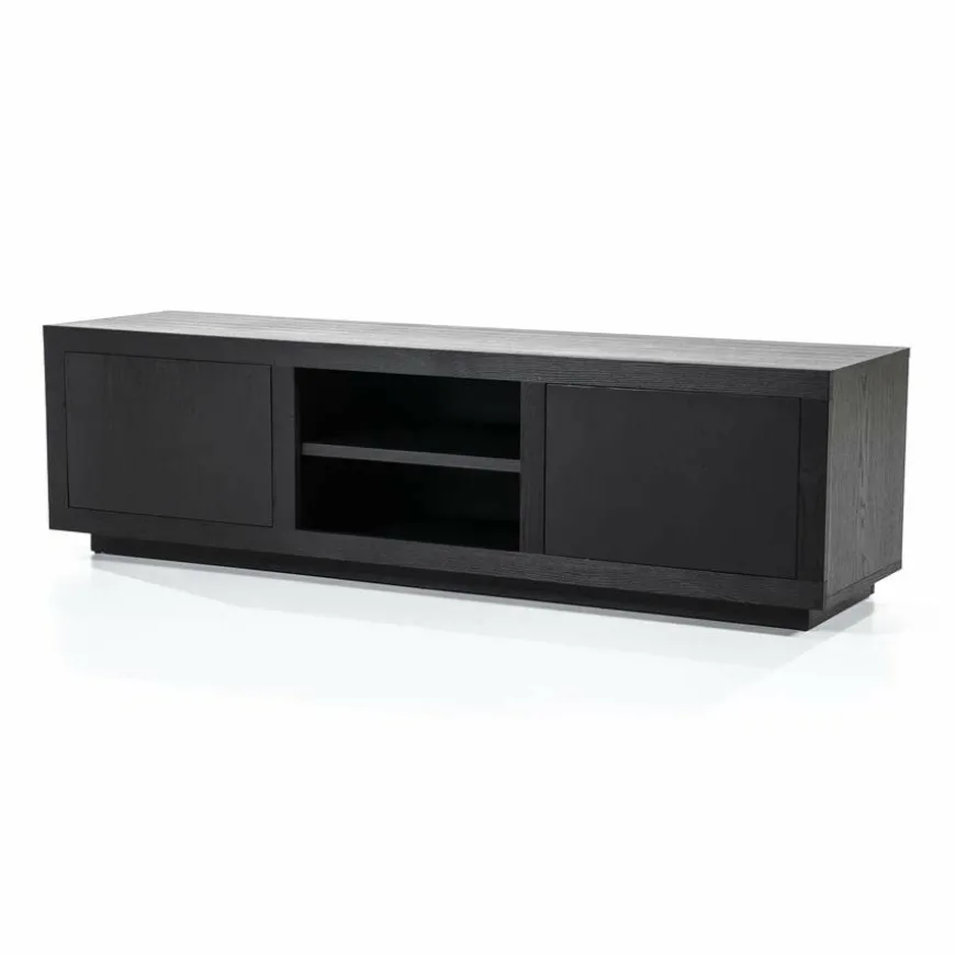 Eleonora TV meubel Helsinki 160 cm 2-drs. - zwart