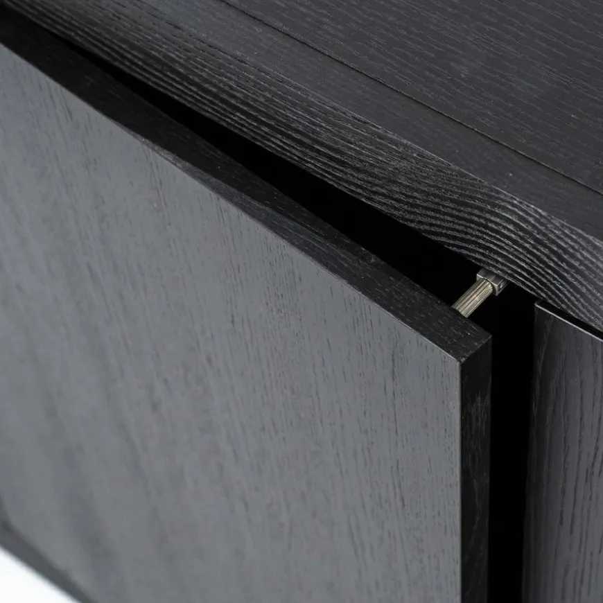 Eleonora TV meubel Helsinki 160 cm 2-drs. - zwart