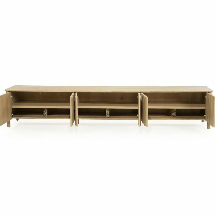 Eleonora TV meubel Jake 6 drs. - naturel