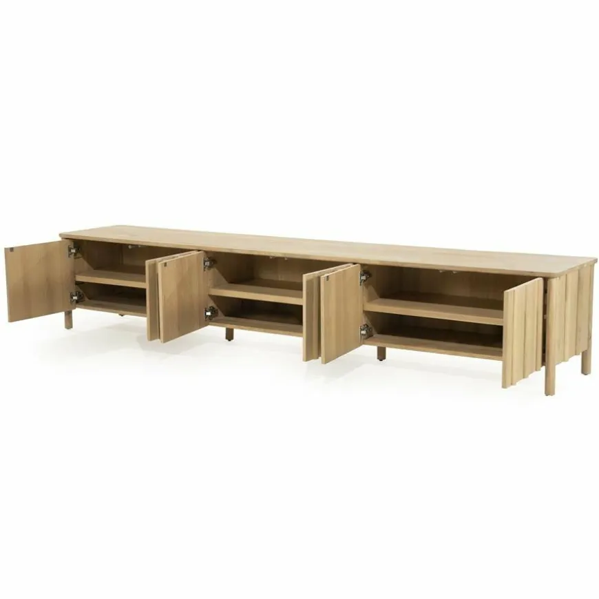 Eleonora TV meubel Jake 6 drs. - naturel