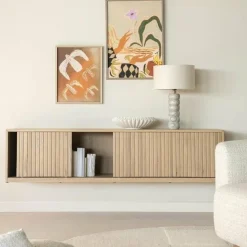 Eleonora TV meubel Milo 180 cm - naturel