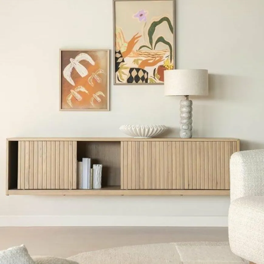 Eleonora TV meubel Milo 180 cm - naturel