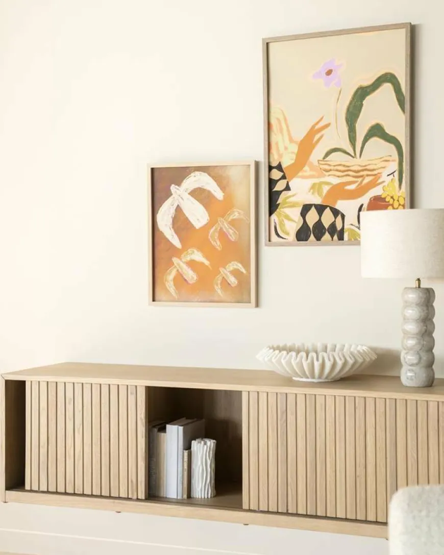 Eleonora TV meubel Milo 180 cm - naturel