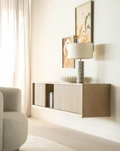Eleonora TV meubel Milo 180 cm - naturel