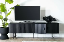 Eleonora TV meubel Remi 4-drs. - zwart