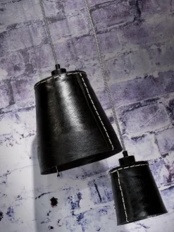 Good&Mojo Hanglamp Amazon recycled autoband met 1 kap zwart S