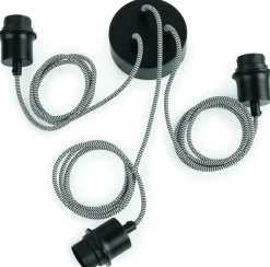Good&Mojo Hanglamp Amazon recycled autoband met 3 kappen zwart S