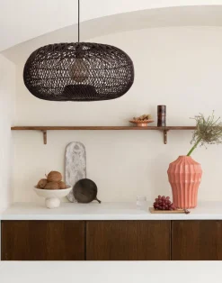 Good&Mojo Hanglamp Arizona bamboe ø50 burgundy S