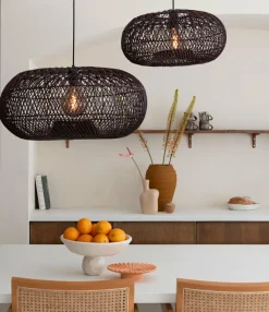 Good&Mojo Hanglamp Arizona bamboe ø50 burgundy S