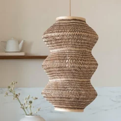 Good&Mojo Hanglamp Barbados bamboe ø40xh.67cm naturel /bruin XL