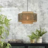 Good&Mojo Hanglamp Bhutan bamboe Ø 50 cm zwart naturel S