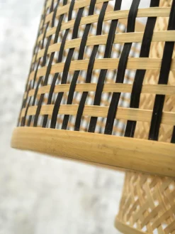 Good&Mojo Hanglamp Bhutan bamboe Ø 50 cm zwart naturel S