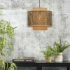 Good&Mojo Hanglamp Bhutan bamboe Ø 40 cm zwart naturel S