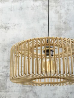 Good&Mojo Hanglamp Bromo bamboe Ø 40 naturel S