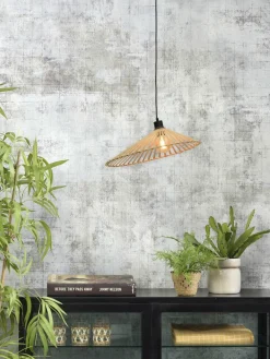 Good&Mojo Hanglamp Bromo bamboe asymm. Ø 50 cm naturel M