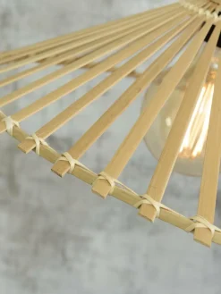 Good&Mojo Hanglamp Bromo bamboe asymm. Ø 50 cm naturel M