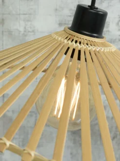 Good&Mojo Hanglamp Bromo bamboe asymm. Ø 50 cm naturel M