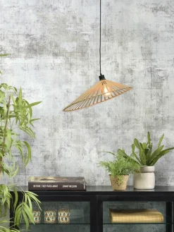 Good&Mojo Hanglamp Bromo bamboe asymm. Ø 60 cm naturel L