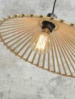 Good&Mojo Hanglamp Bromo bamboe asymm. Ø 60 cm naturel L