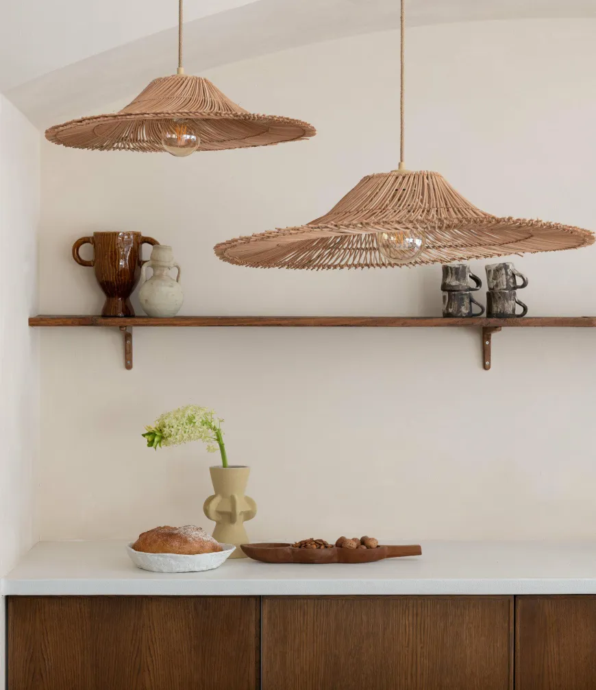 Good&Mojo Hanglamp Cancun rotan ø70 naturel L