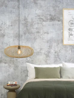 Good&Mojo Hanglamp Cango bamboe ellips dia.60x25cm naturel