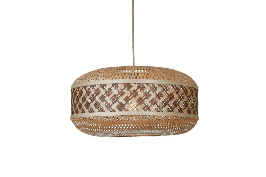 Good&Mojo Hanglamp Langkawi bamboe ø50xh.25cm naturel bruin
