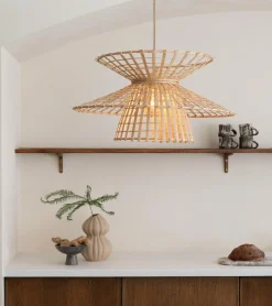 Good&Mojo Hanglamp Machu Picchu bamboe ø57xh.27cm naturel