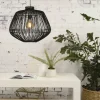 Good&Mojo Hanglamp Madagascar rotan dia.60xh.50cm zwart