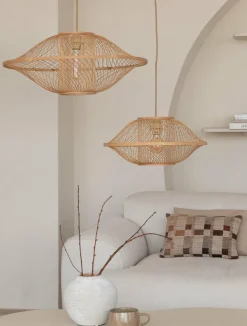 Good&Mojo Hanglamp Maui bamboe ø70xh.30cm naturel L