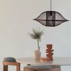 Good&Mojo Hanglamp Maui bamboe ø70xh.30cm burgundy L