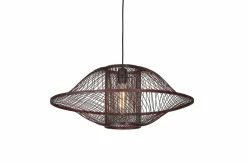 Good&Mojo Hanglamp Maui bamboe ø70xh.30cm burgundy L