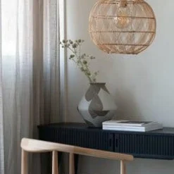 Good&Mojo Hanglamp Mendoza bamboe/kap ø35xh.35cm naturel. S