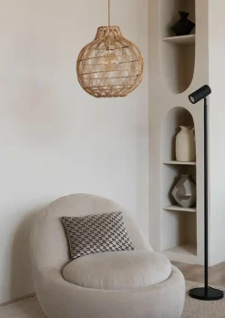 Good&Mojo Hanglamp Mendoza bamboe/kap ø35xh.35cm naturel. S