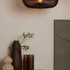 Good&Mojo Plafondlamp Arizona bamboe ø50 burgundy S