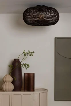 Good&Mojo Plafondlamp Arizona bamboe ø50 burgundy S