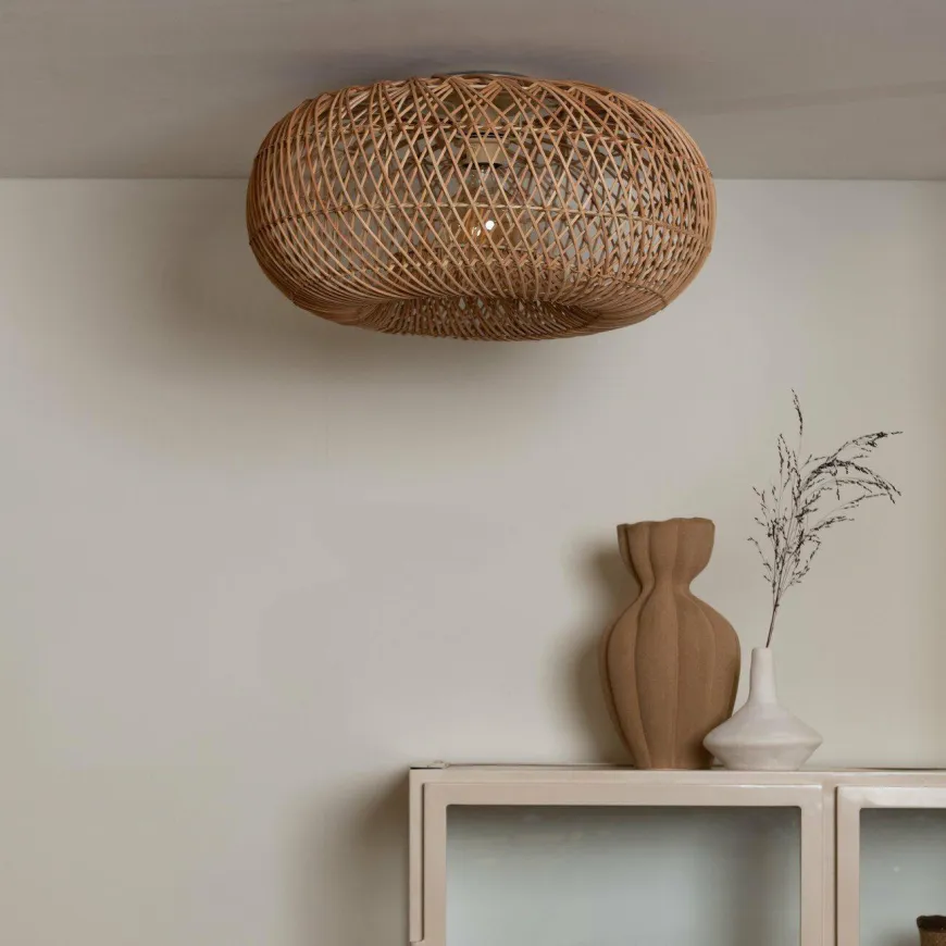 Good&Mojo Plafondlamp Arizona bamboe ø50 naturel S