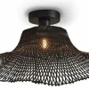 Good&Mojo Plafondlamp Ibiza wavy S zwart