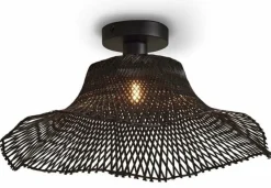 Good&Mojo Plafondlamp Ibiza wavy S zwart