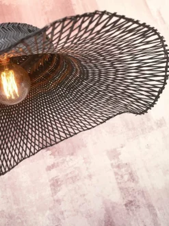 Good&Mojo Plafondlamp Ibiza wavy S zwart